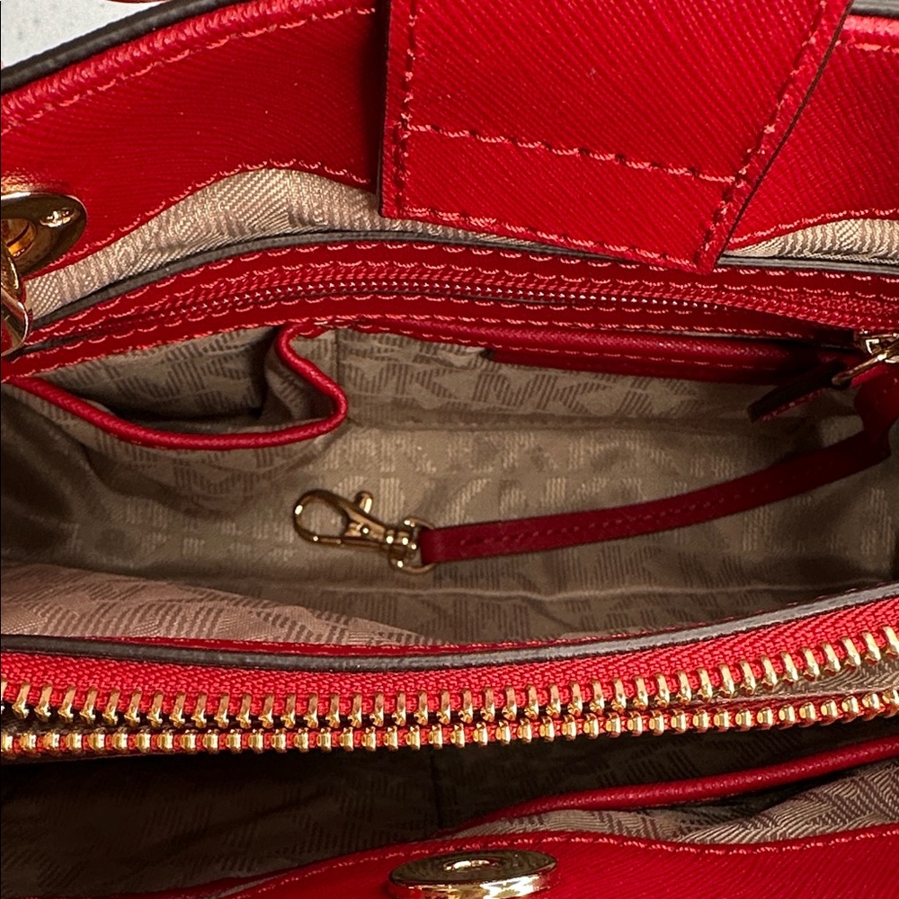 Michael Michael Kors Cynthia Small Cherry MSRP $298 - Picture 6 of 16